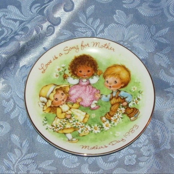 Avon 80's MOTHER'S DAY Mini Collector Plate  Vintage Trinket Dish Cute Gift - Picture 4 of 5